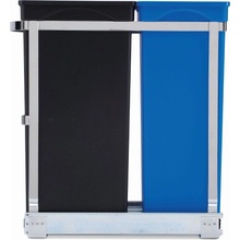 Simplehuman CW1016 Vestavný na tříděný odpad 20/15 l výsuvný lesklá ocel /plast
