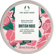 The Body Shop British Rose rozjasňující tělové máslo pro normální až suchou pokožku 200 ml