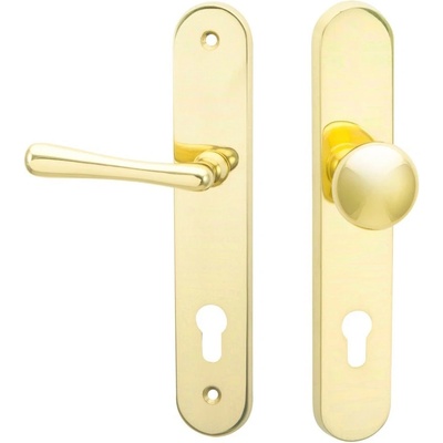 Cobra Elegant klika-koule – PZ – 90 mm Levý Leštěná mosaz
