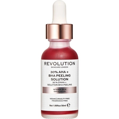 Revolution Beauty Skincare 30% AHA + BHA Peeling Solution Intense Skin Exfoliator 30 ml