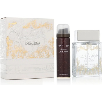 LATTAFA Pure Musk Подаръчен комплект EDP 100 ml + дезодорант (случаен аромат от производителя) 50 ml