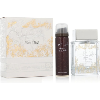 LATTAFA Pure Musk Подаръчен комплект EDP 100 ml + дезодорант (случаен аромат от производителя) 50 ml