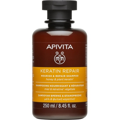 APIVITA Keratin Repair Възстановяващ шампоан за суха коса, 250 ml