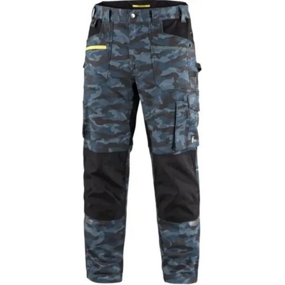 Canis CXS kalhoty Stretch pánské maskáčovo-modré