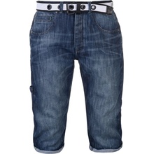 No Fear Belt Below The Knee shorts dark Wash