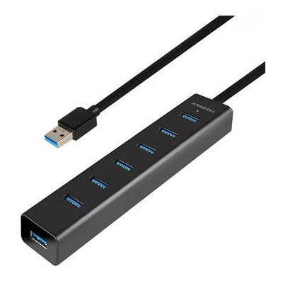 AXAGON 7x USB3.0 ALU CHARGING hub vč. AC adapteru - HUE-SA7BP