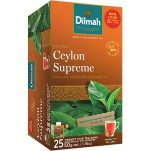 Dilmah Черен чай Dilmah Gourmet Ceylon Supreme 25 x 2 г