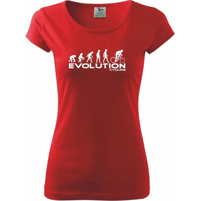 Evolúcia cyklistiky Pure Dámské tričko Červená