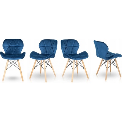 Bestent Zafír sametová modrá 4 ks