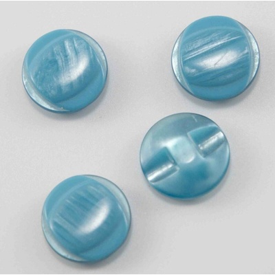 Gombík so spodným prišitím - tyrkysový - priemer 1,6 cm
