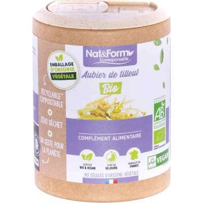 Nat&Form Био екстракт от беловина от липа, 90 капсули, Nat&Form (023542 (AUBIBIO_9))