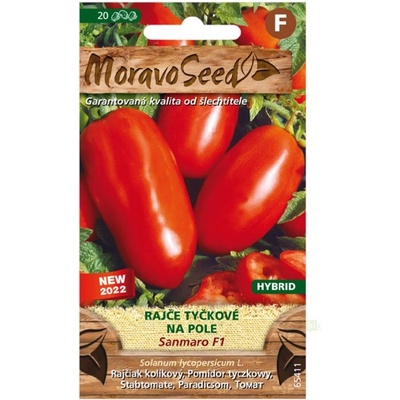 Semínka MoravoSeed Rajče tyč.SANMARO F1/pol/ typ San Marzano, 20s