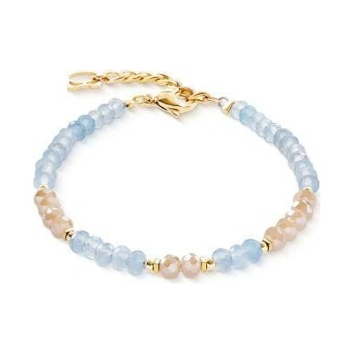 Coeur de Lion dámský náramek Rhythm Jade Sky gold 2043/30-0738