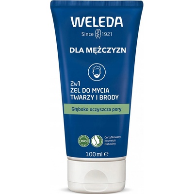 Weleda For Men 2v1 Čistící gel na obličej a vousy 100 ml – Zbozi.Blesk.cz