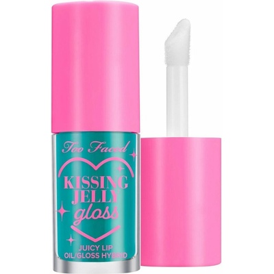Too Faced Kissing Jelly Lip Oil Gloss olejový lesk na pery pre intenzívnu hydratáciu Sweet Cotton Candy 4,5 ml