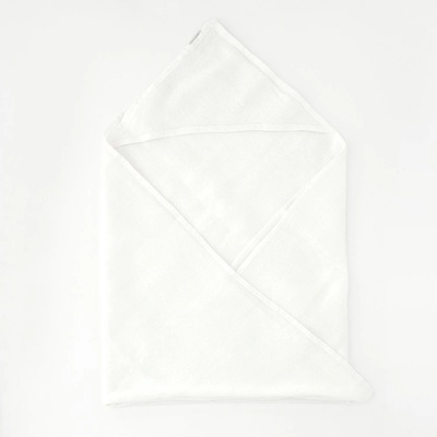 Linen Tales Детска бяла кърпа с качулка Linen Tales Waffle, 70 x 70 cm (LTK-THOW-70x70-W)
