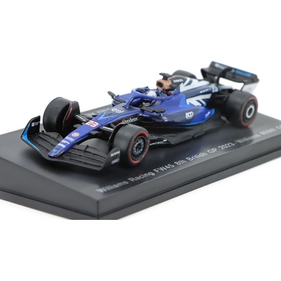 Spark Williams F1 FW45 23 Williams Racing 8th British GP Williams 800th GP Model 1:64
