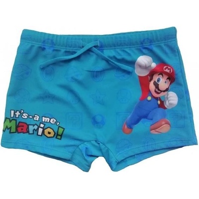 Fashion-UK Chlapecké plavky Super Mario modrá