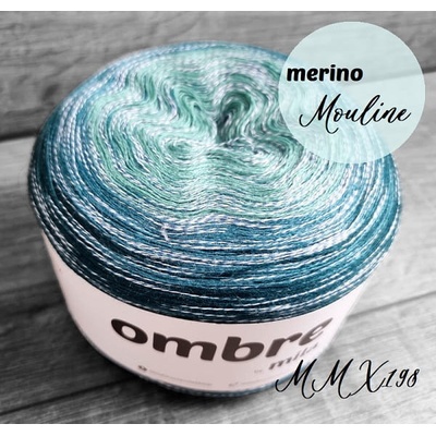MILA OMBRE MERINO Mouliné 1200m/4nitka MMX198 - KARIBIK