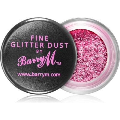 Barry M Fine Glitter Dust trblietavé očné tiene Crimson Pink 10 g