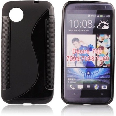 Púzdro MobilNET gumenné HTC Desire 700 čierne
