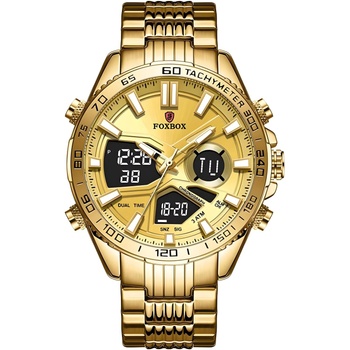 HARAHU Часовник foxbox lu-34964 - Златен kp34964 (lu-34964)
