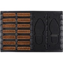 ESSCHERT DESIGN BEST FOR BOOTS s kokosovým vláknem a místem pro boty černá s přírodní 60 x 40 cm