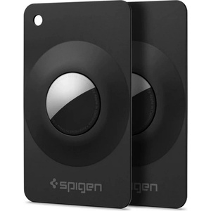 Spigen AIR FIT 2 силиконов калъф с място за 2 банкови карти, ЧЕРЕН, за Apple AirTag (ACS11199)