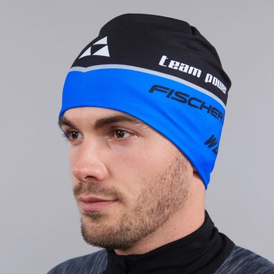 Fischer běžecká čepice beanie nation černo-modrá 2021/22