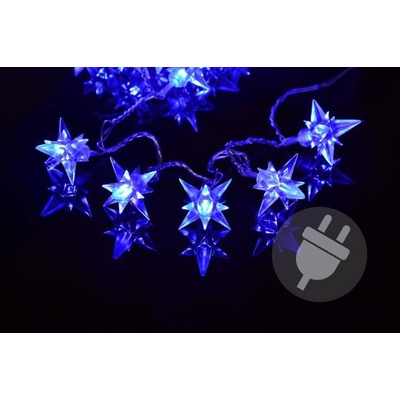 Nexos 1006 Vianočné LED osvetlenie - hviezdy modré 4 m