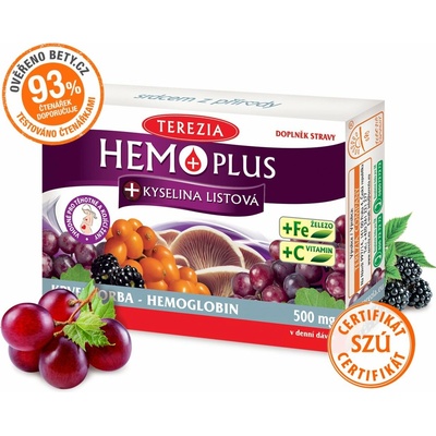 Terezia Company Hemoplus+Kys.list. 50+10 kapslí