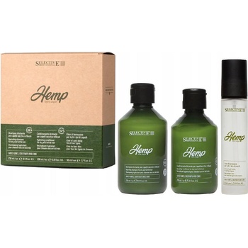 Selective Professional Интензивен хидратиращ комплект Selective Hemp Shampoo + Conditioner+Elixir