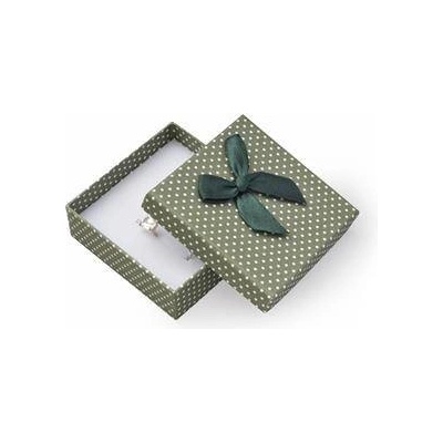 Šperky4U Krabička na soupravu šperků zelená, bílé puntíky KR0185-G