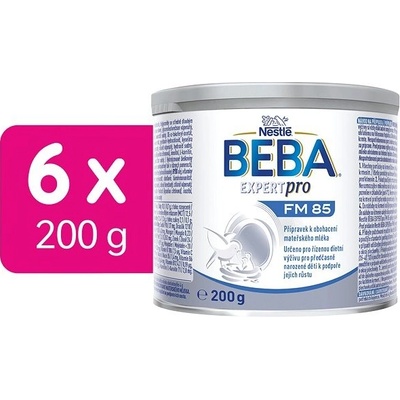 BEBA FM 85 přípravek k obohacení mateřského mléka 6 x 200 g