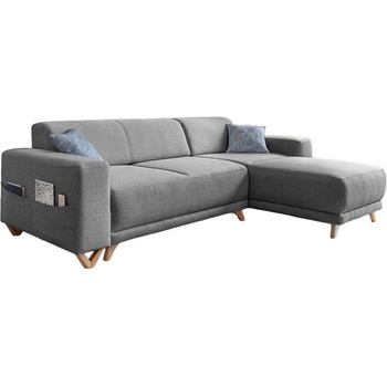 Miuform Сив разтегателен/с място за съхранение ъглов диван Classy Sophie - Miuform (B577LIN18)