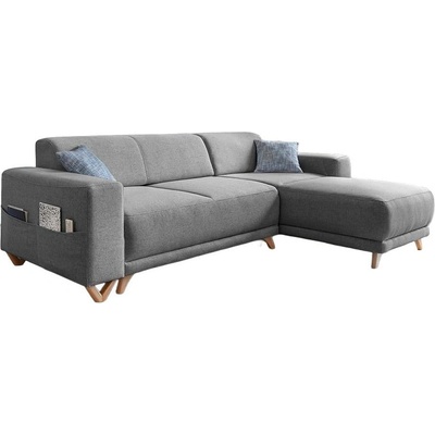 Miuform Сив разтегателен/с място за съхранение ъглов диван Classy Sophie - Miuform (B577LIN18)