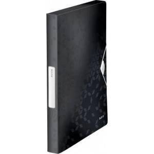 Leitz Briefcase with rubber band PP Leitz WOW, 30 mm, black 46290095