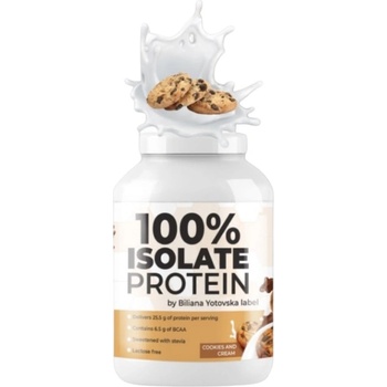 Biliana Yotovska 100% Isolate Protein | with Added Stevia [810 грама] Бисквити и сметана