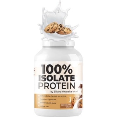 Biliana Yotovska 100% Isolate Protein | with Added Stevia [810 грама] Бисквити и сметана
