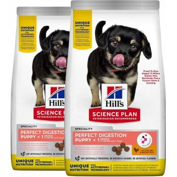 Hill's Science Plan Perfect Digestion granule pre šteňatá stredných plemien 2 x 14 kg