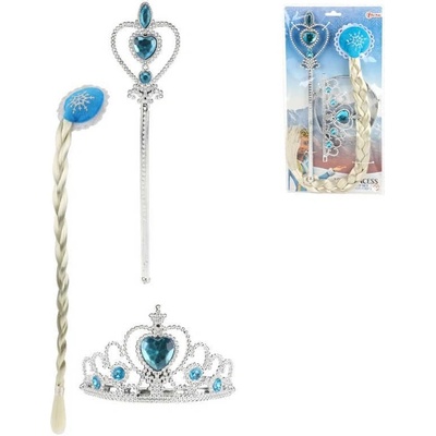 Sada Frozen 3ks set Frozen Elsa 3ks čelenka hůlka cop