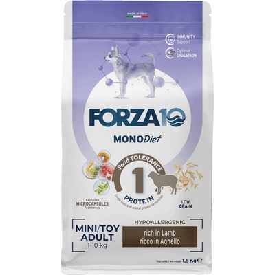 Forza10 Mini & Toy Diet Jehněčí s rýží 2 x 1,5 kg