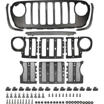 Mriežka, Čierna, OEM, Jeep Wrangler JL