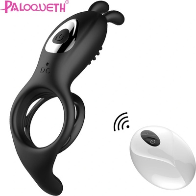 Paloqueth Advanced Vibrating Ring with Remote Black