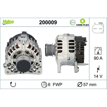 Alternátor VALEO 200009