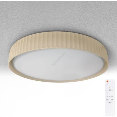Brilagi - LED димируемо таванно осветително тяло LUCIA LED/48W/230V диаметър 41 см бежово+дистанционно управление (BG3479)