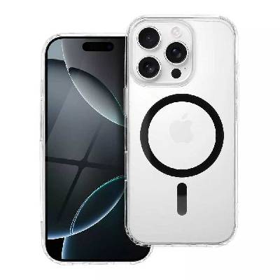 Drop Glue Colorful Ring Mag Cover kompatibilní s MagSafe pro IPHONE 16 PRO black