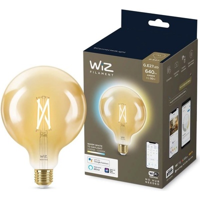 WiZ LED Stmívatelná žárovka VINTAGE G125 E27/6,7W/230V 2000-5000K CRI 90 Wi-Fi WiZ WI0025