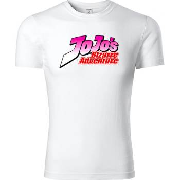 JoJo's Bizarre Adventure tričko logo JoJo's bílé