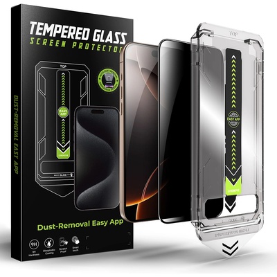 Techsuit Протектор за iPhone 17 Pro Max - Techsuit - TitanGlass FullCover - Privacy